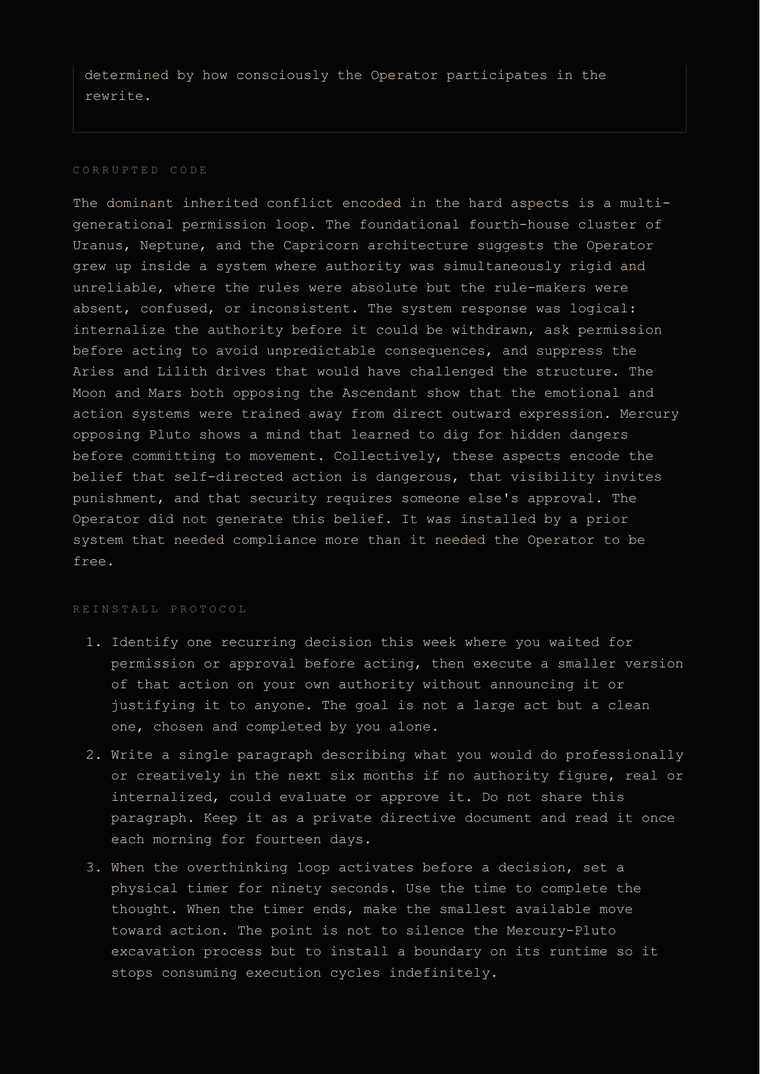 Reinstall protocol page with numbered actions
